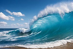 海浪大海高清摄影图