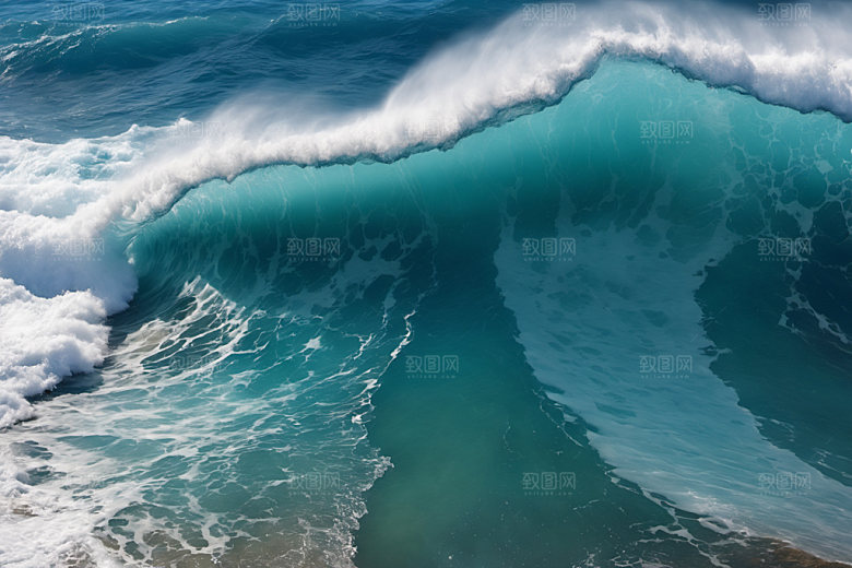 海浪浪花高清摄影图