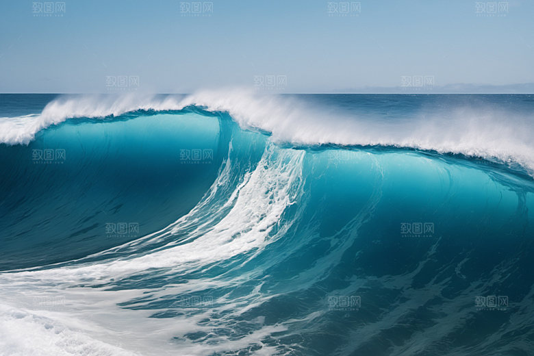 海浪浪花高清摄影图