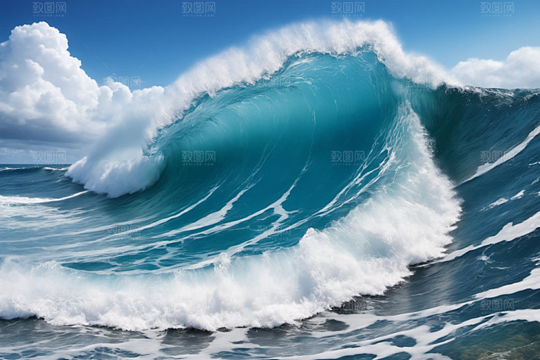 海浪海水高清摄影图