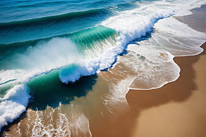 海浪波浪高清摄影图