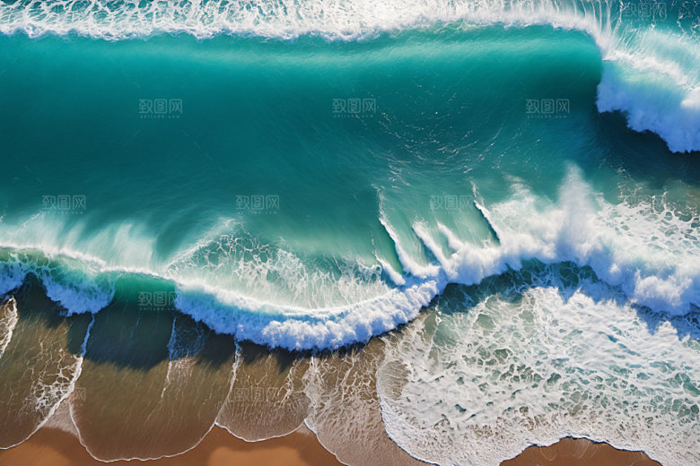 海浪浪花高清摄影图