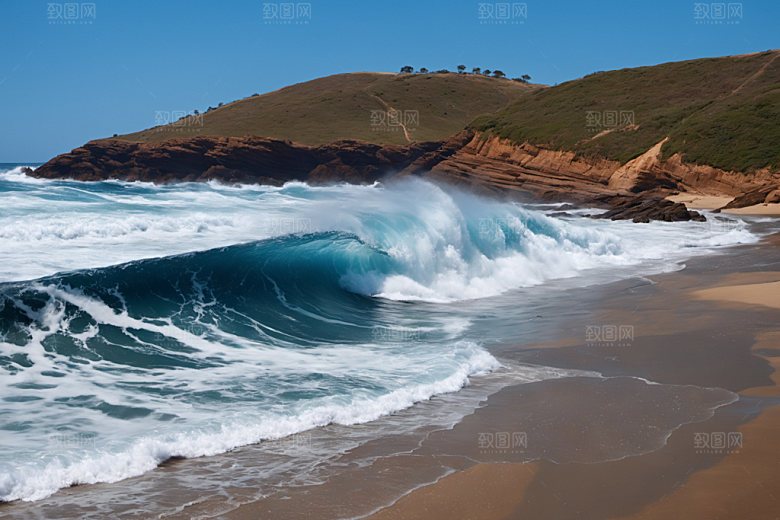 海浪自然高清摄影图