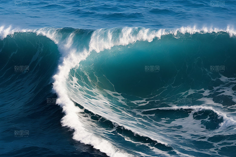 海浪波浪海水摄影图