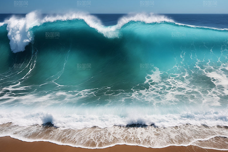 海浪高清海水摄影图