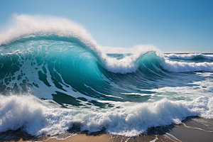 海浪波浪高清摄影图