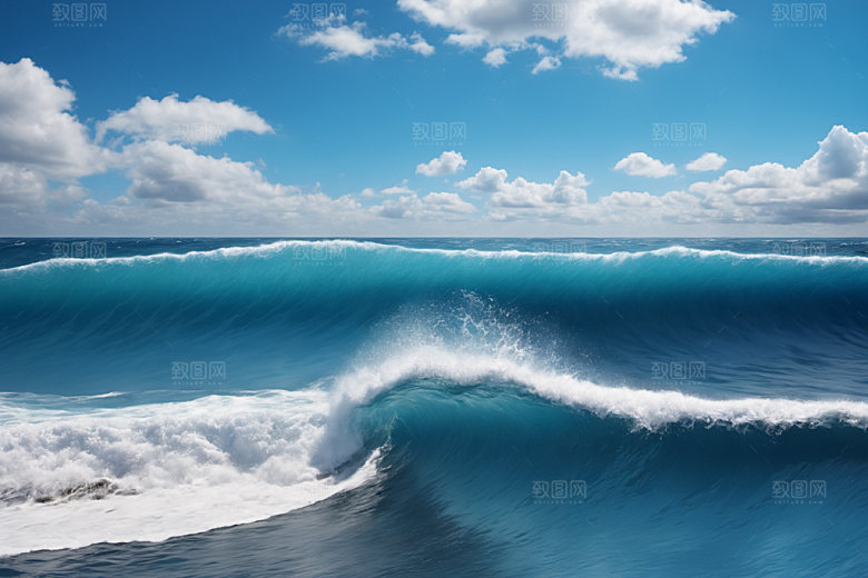 海浪大海高清摄影图