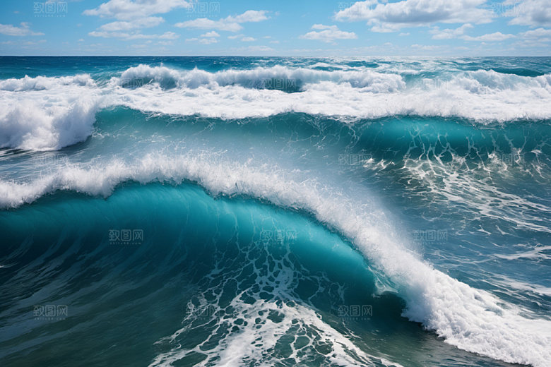 海浪海水高清摄影图