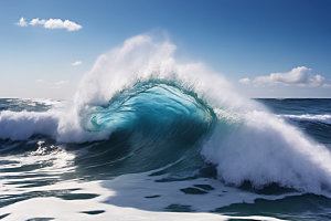 海浪波浪高清摄影图