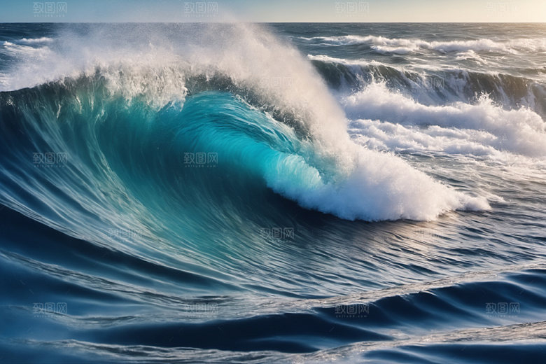 海浪海水高清摄影图