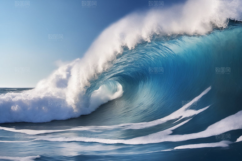 海浪自然高清摄影图