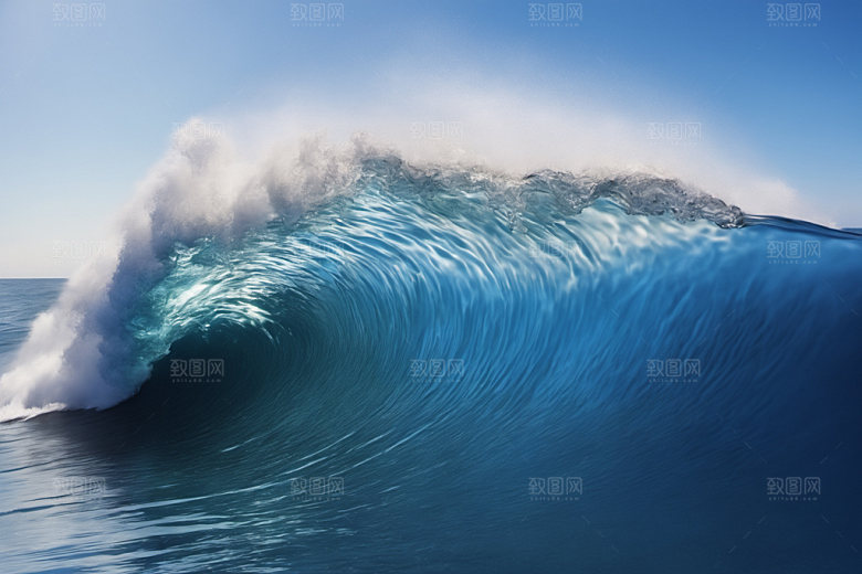 海浪高清海水摄影图