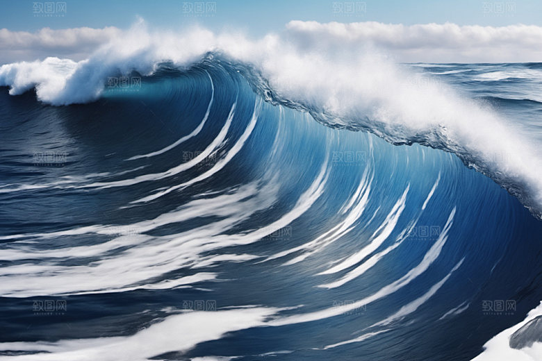 海浪海水高清摄影图