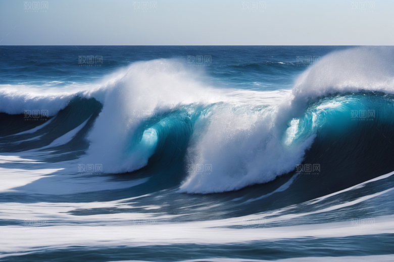 海浪浪花波浪摄影图