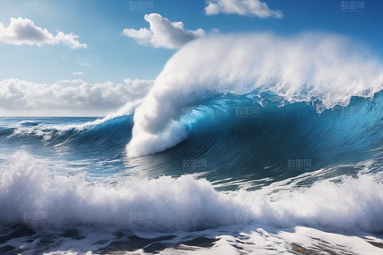 海浪高清浪花摄影图