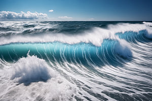 海浪海水高清摄影图