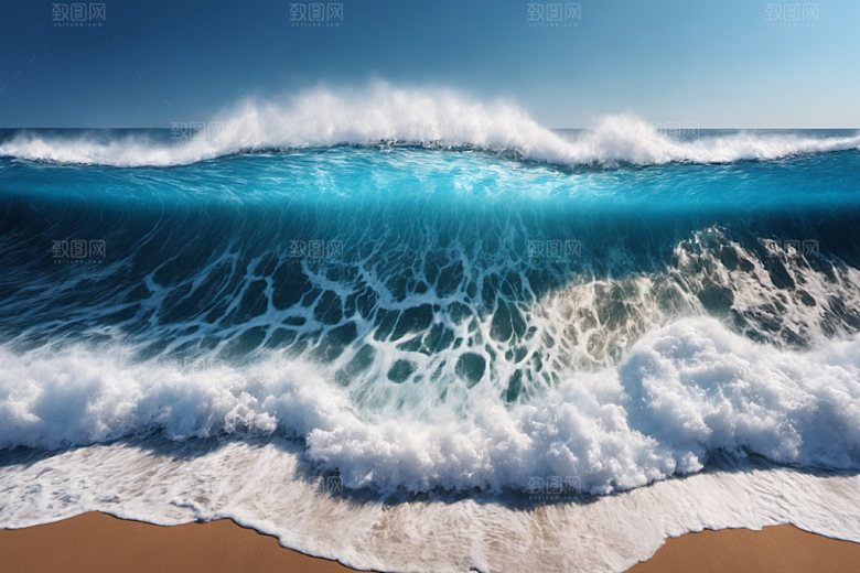 海浪高清大海摄影图