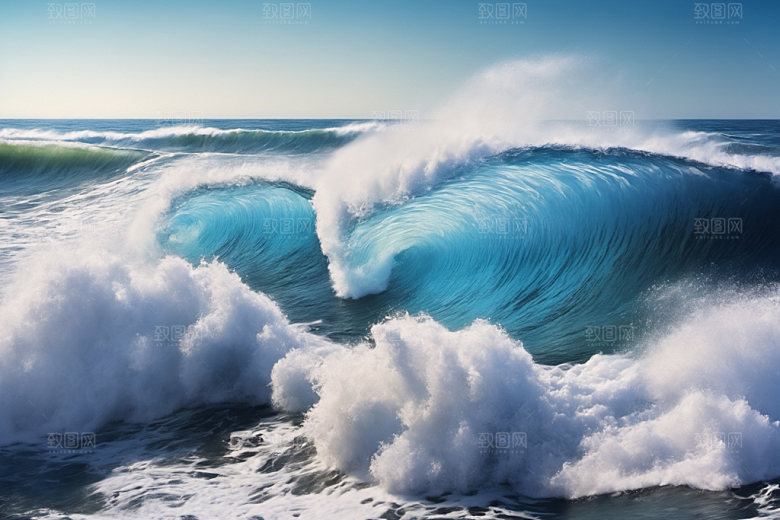 海浪高清浪花摄影图