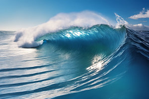 海浪大海高清摄影图