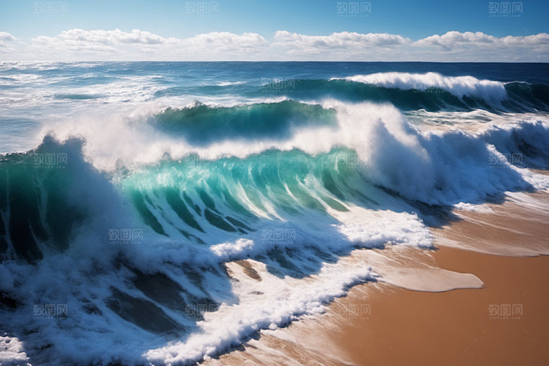海浪高清浪花摄影图