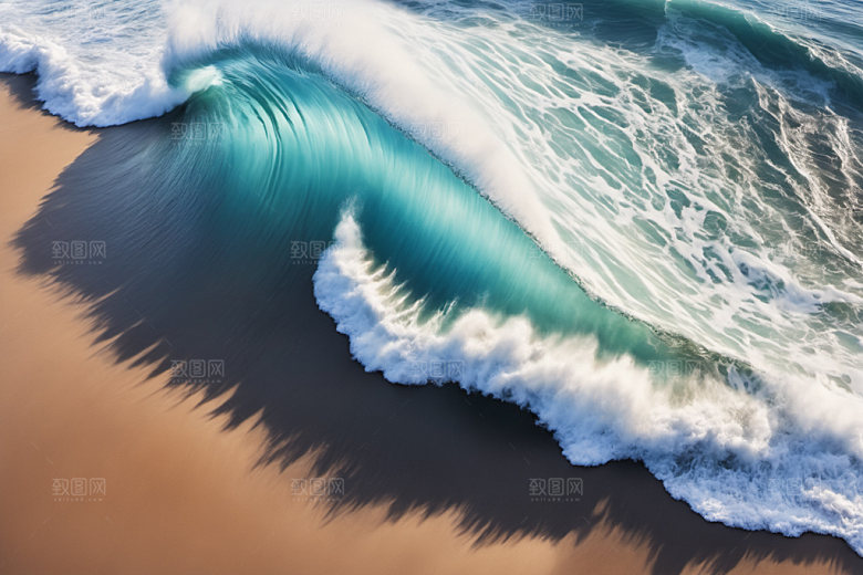 海浪浪花海水摄影图