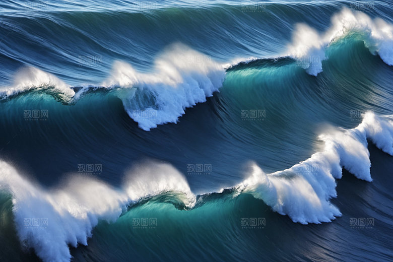 海浪大海高清摄影图