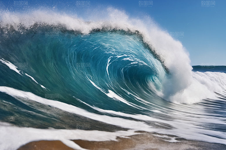 海浪高清自然摄影图