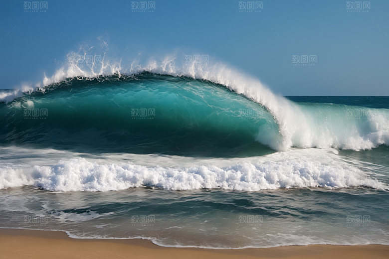 海浪高清海水摄影图