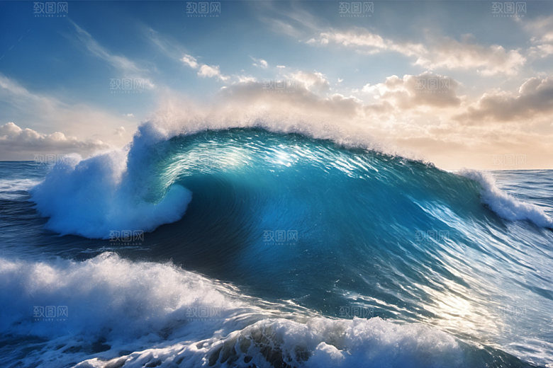 海浪大海高清摄影图