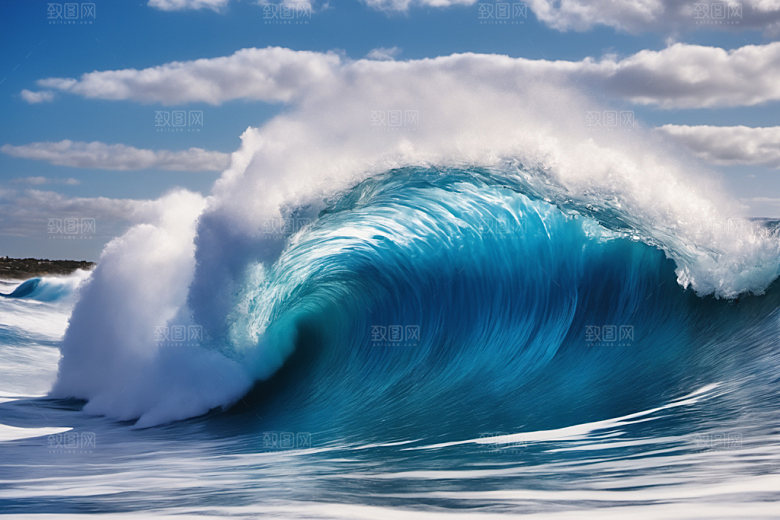 海浪自然高清摄影图
