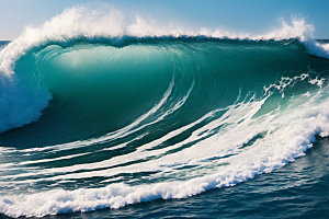 海浪高清波浪摄影图