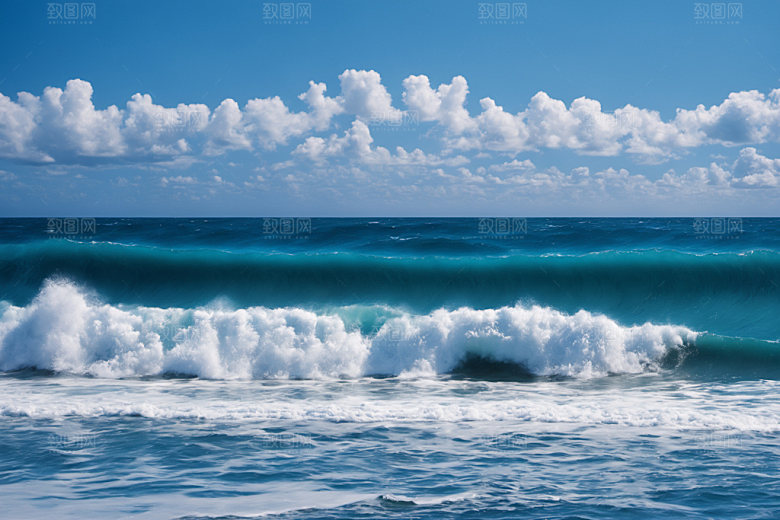 海浪浪花海水摄影图