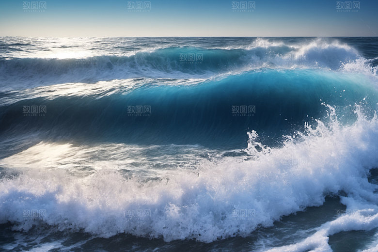 海浪高清浪花摄影图