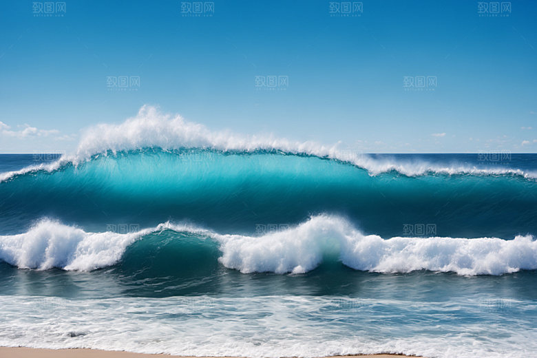 海浪高清浪花摄影图