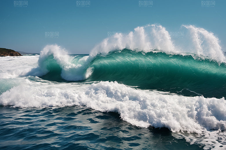 海浪高清浪花摄影图