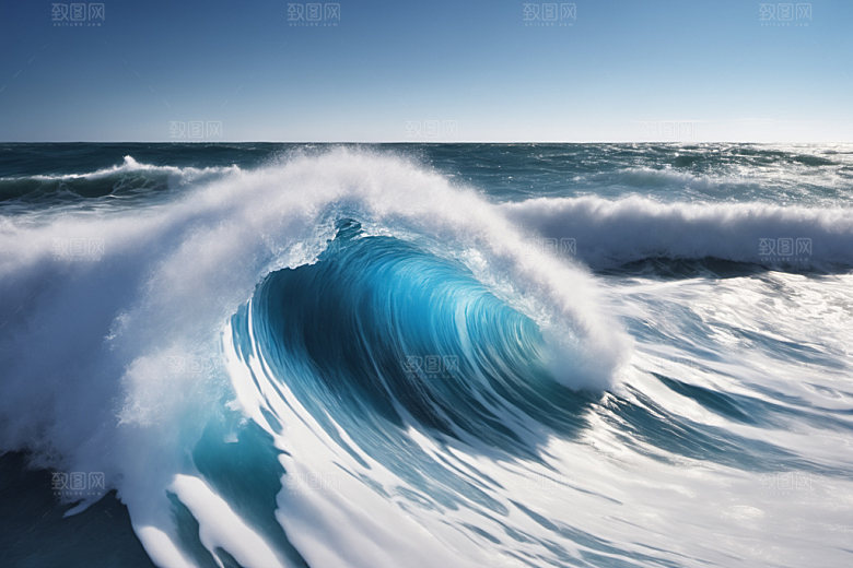 海浪高清大海摄影图