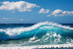 海浪大海海水摄影图