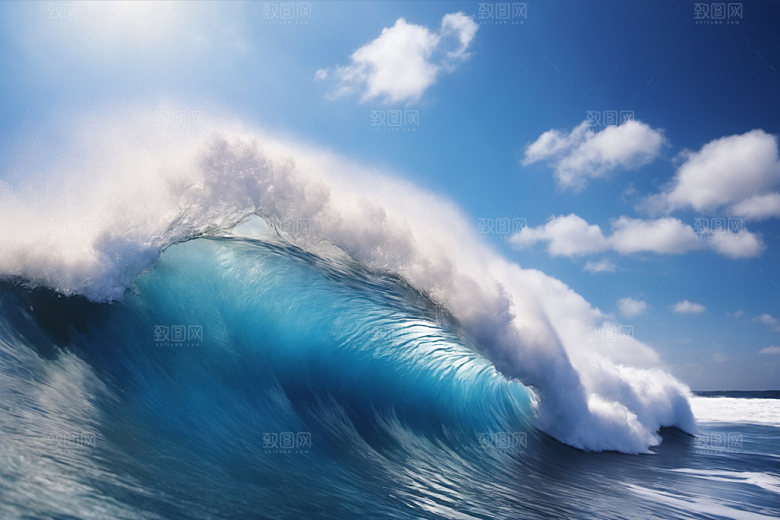 海浪高清海水摄影图