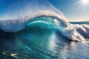 海浪高清浪花摄影图