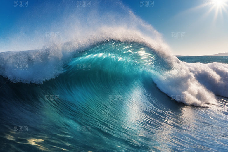 海浪高清浪花摄影图