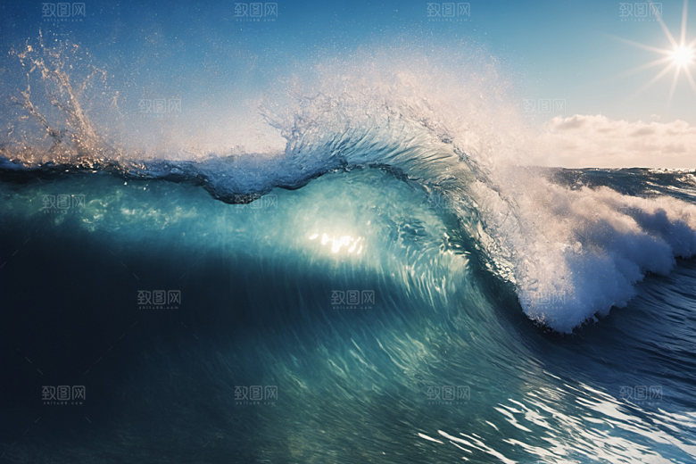 海浪高清自然摄影图