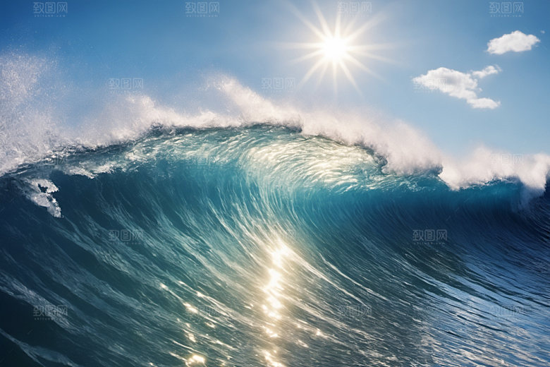 海浪波浪高清摄影图