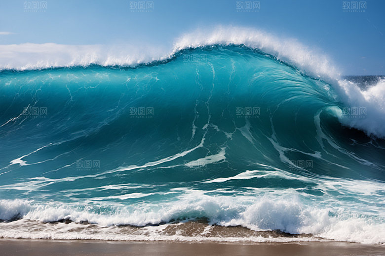 海浪高清浪花摄影图