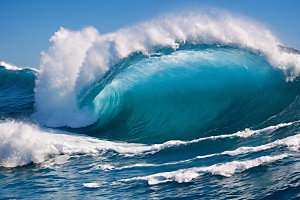 海浪海水高清摄影图