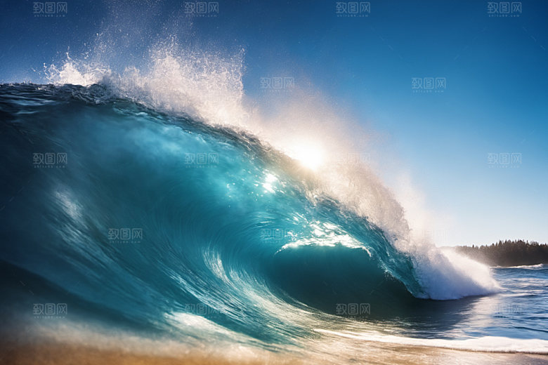 海浪高清自然摄影图