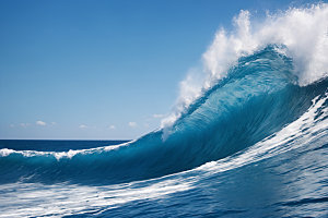 海浪大海海水摄影图