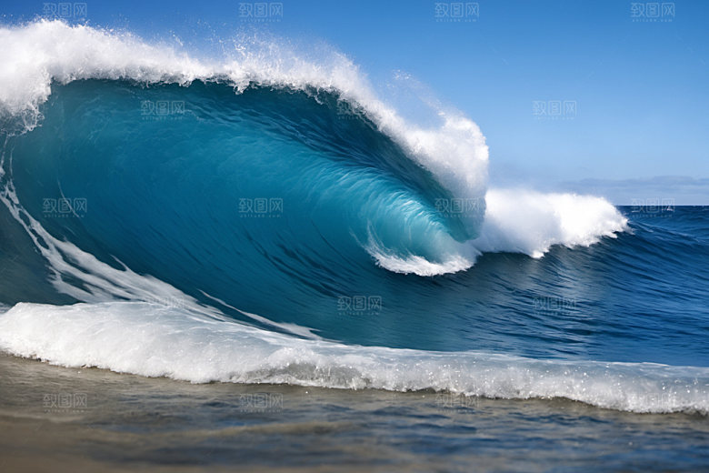 海浪高清自然摄影图