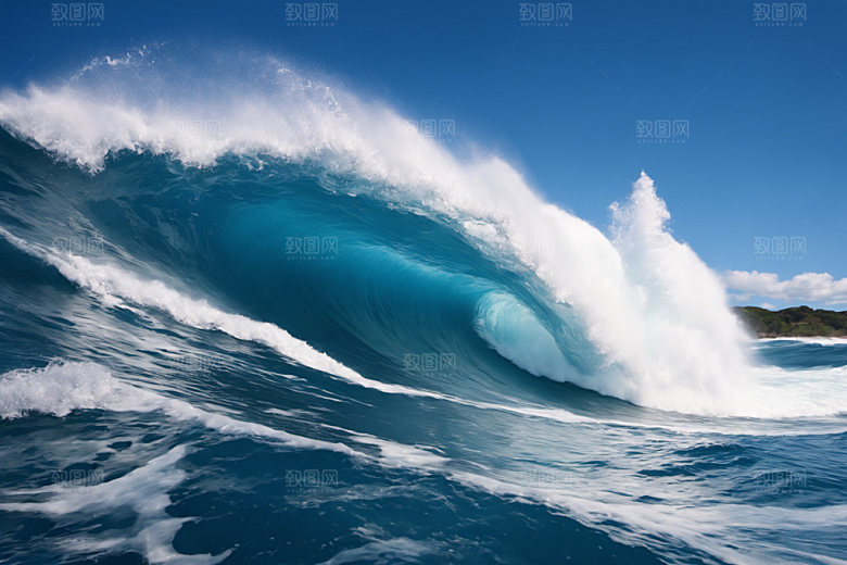 海浪大海高清摄影图