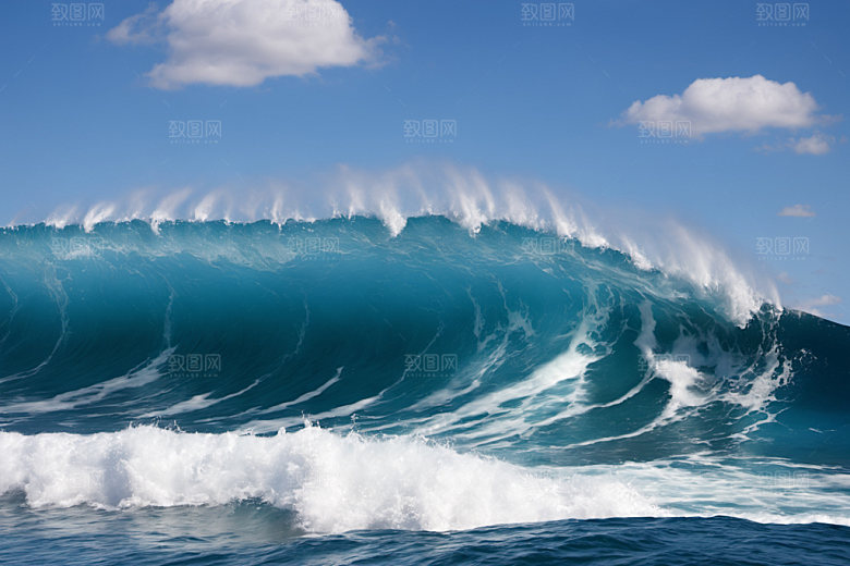 海浪浪花高清摄影图
