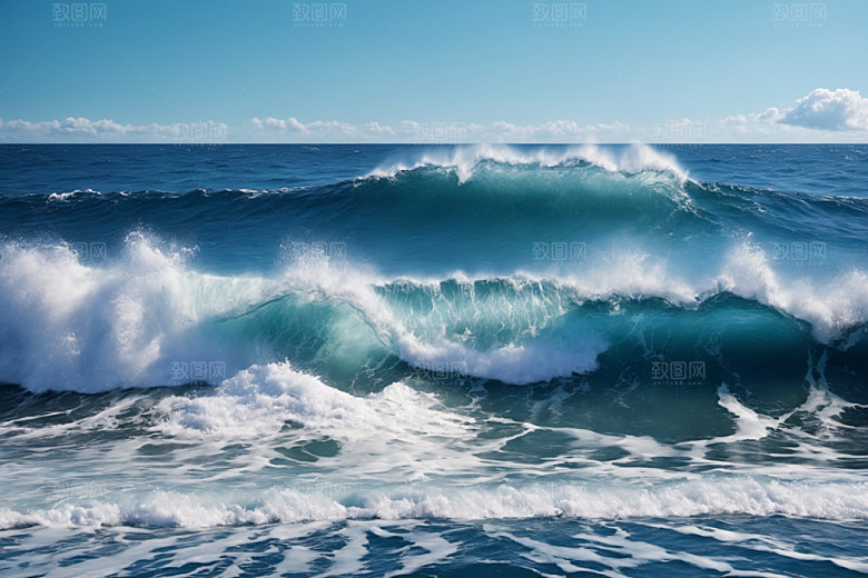 海浪高清海水摄影图